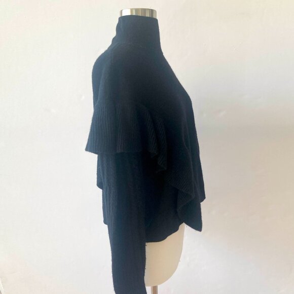 NAADAM Yisu Cable-Knit Turtleneck Pullover, Black, XS - Picture 4 of 11